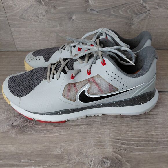 Nike Tiger Woods Golf Shoes Gray Limited Edition TW14 Mens 14 Mesh Spikes 652627 - Picture 5 of 10